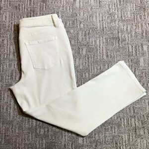 Maurices Cream Denim Ankle Jeans